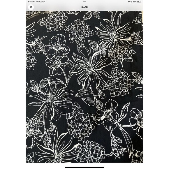 Elaine Rose Classic Fit Bermuda Short Womens Sz 8 Black & White Floral NEW - Picture 4 of 7